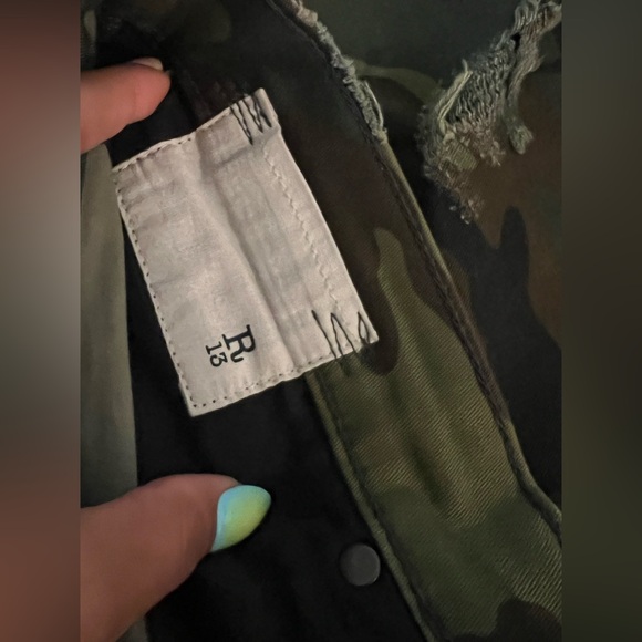 R13 camouflage ripped jeans - Picture 7 of 7